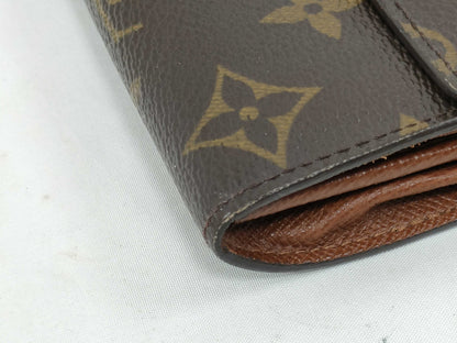 Louis Vuitton Sarah Monogram Canvas, Brown, Canvas, Wallet