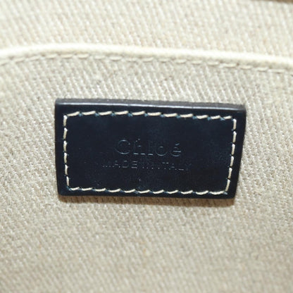 Chloe Woody Convertible Canvas with Leather, Beige, Canvas, Tote Bag