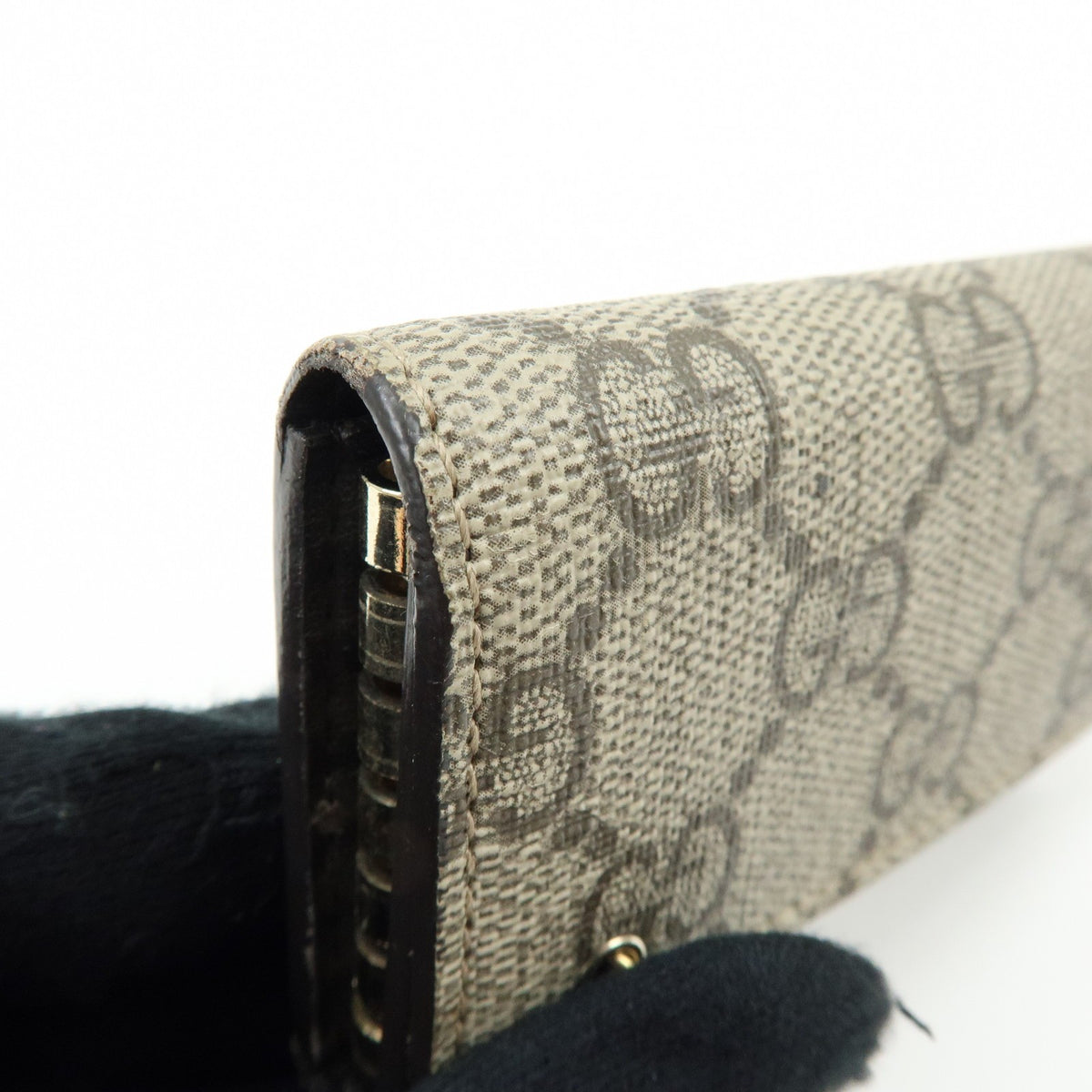 Gucci Interlocking G French GG Coated Canvas, Beige, Canvas, Wallet