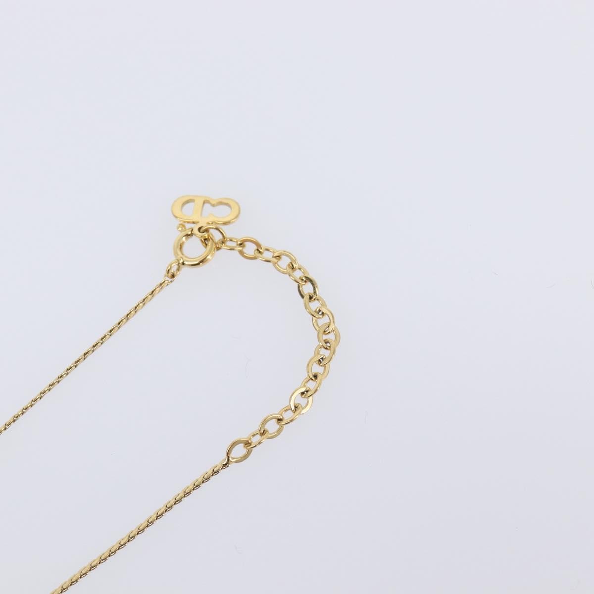 Christian Dior CD Pendant Metal, Gold, Metal, Necklace