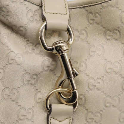 Gucci Jackie Leather, Beige, Canvas, Tote Bag
