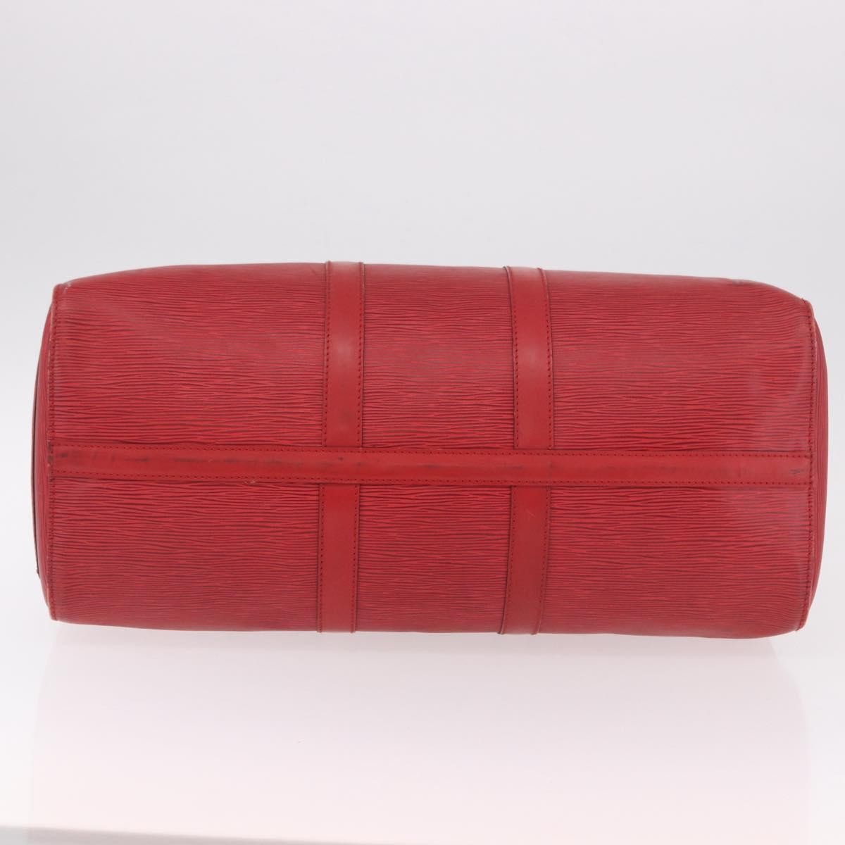 Louis Vuitton Keepall Epi Leather, Red, Leather, Travel Bag