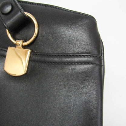 Gucci Arli Top Handle Leather, Black, Leather, Handbag