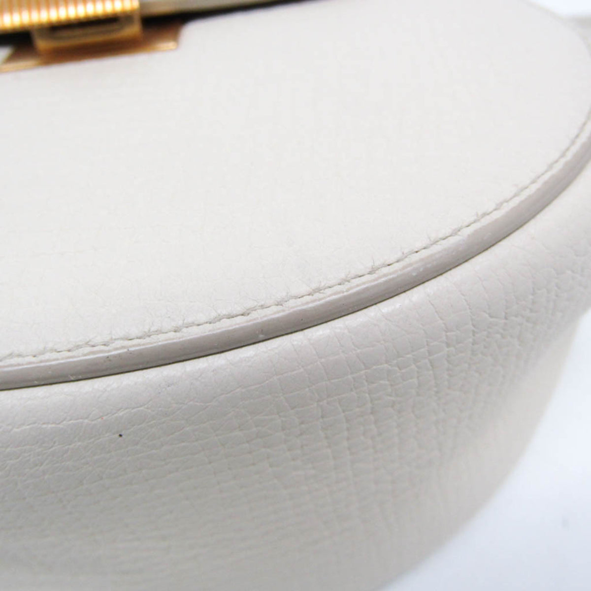 Bottega Veneta Palmellato Convertible Belt Leather, White, Leather, Handbag
