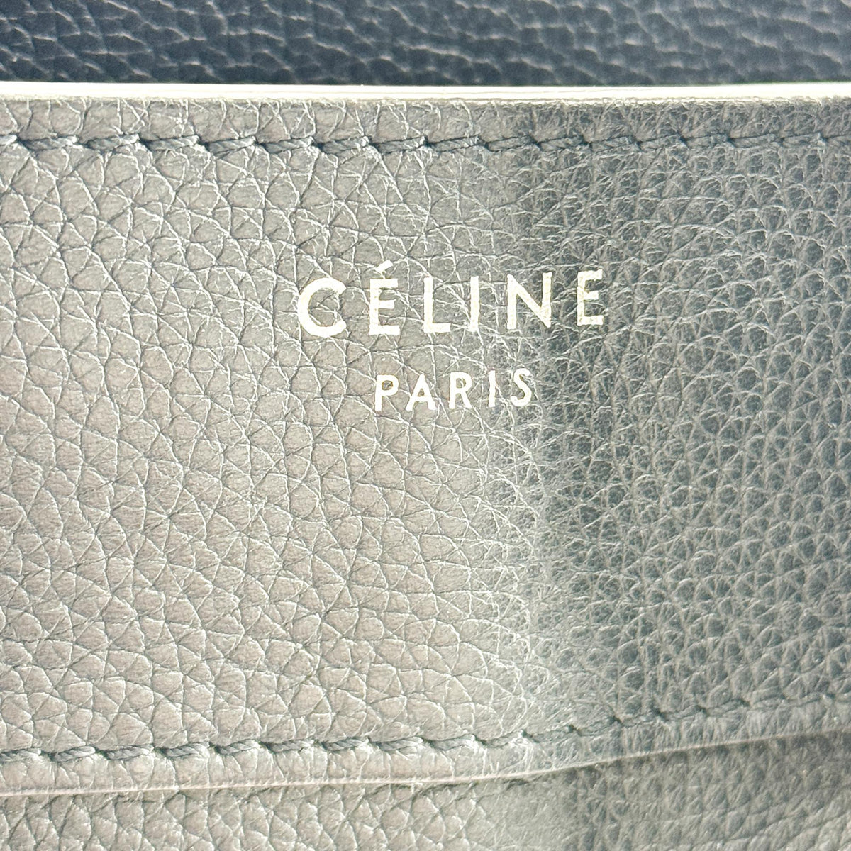 Celine Luggage Smooth Leather, Black, Leather, Handbag