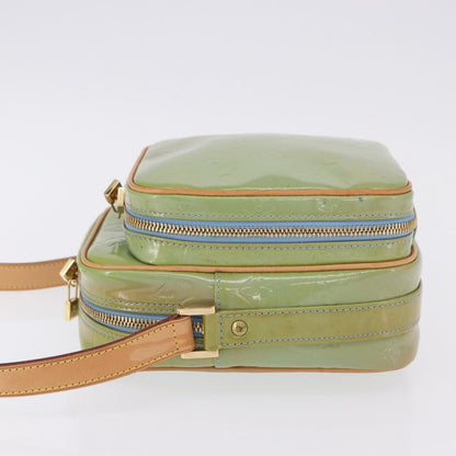 Louis Vuitton Wooster Monogram Vernis, Green, Patent Leather, Handbag