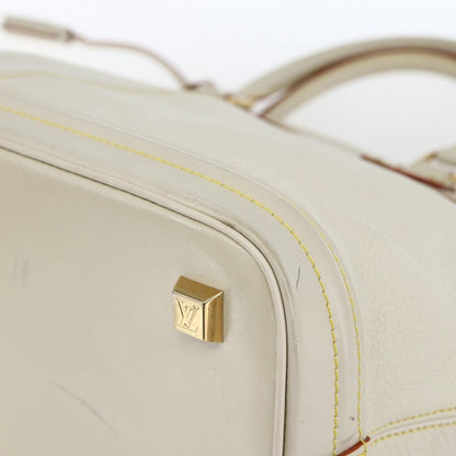 Louis Vuitton Suhali Lockit Leather, White, Leather, Handbag