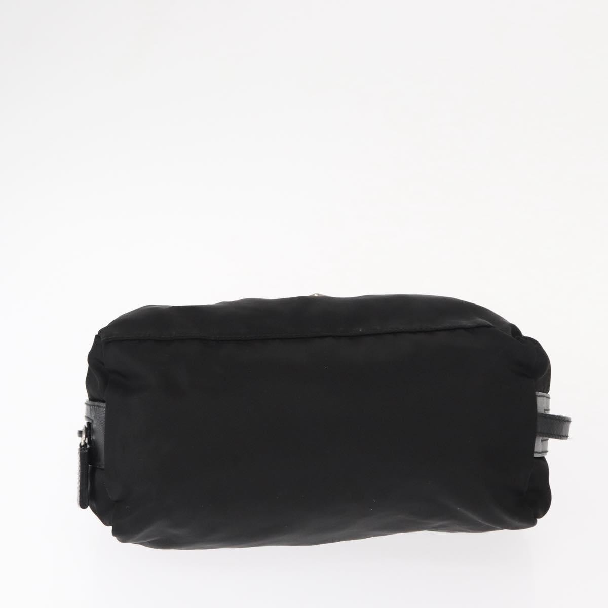 Prada Logo Pouch Nylon, Black, Nylon, Clutch