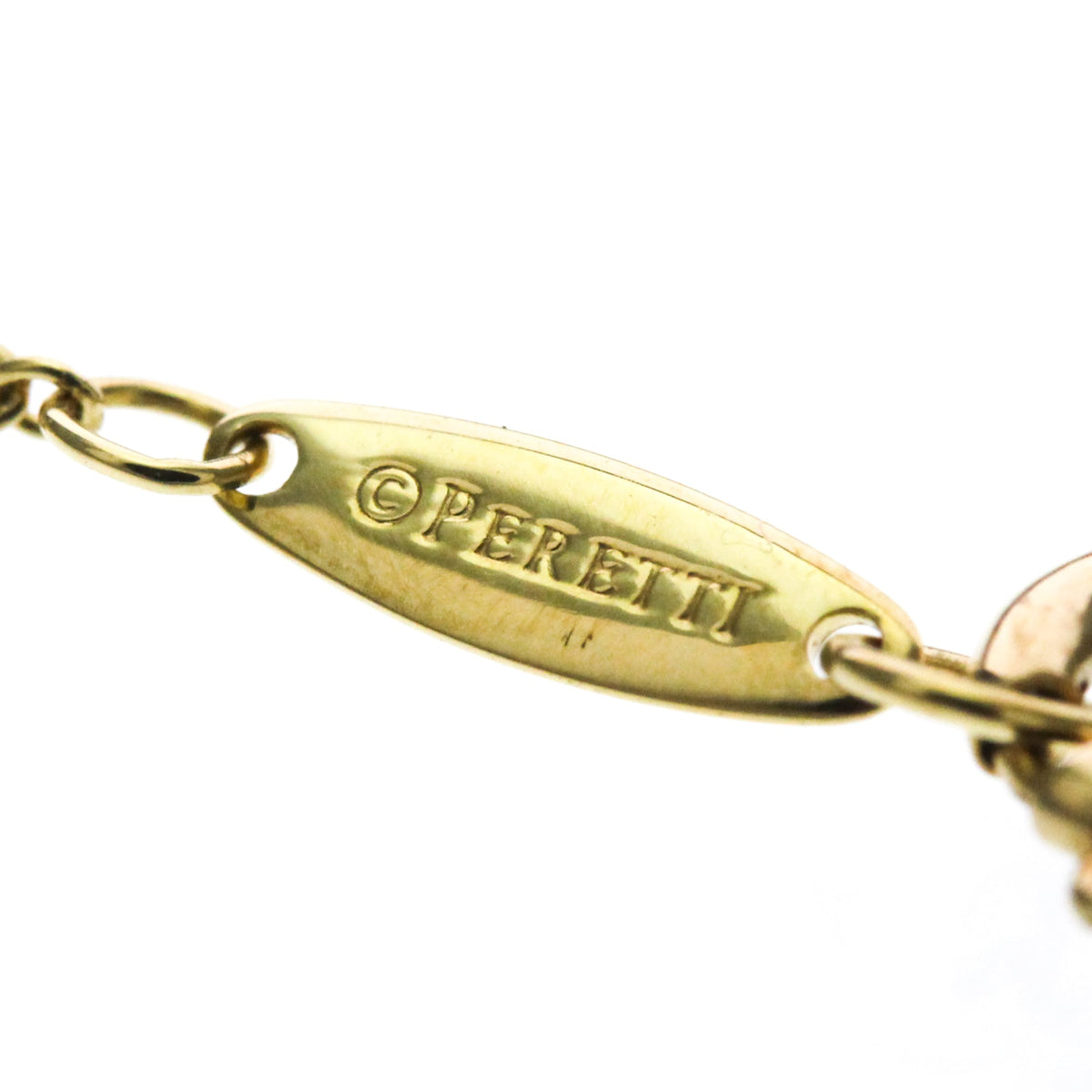 Tiffany & Co. Elsa Peretti Diamonds By The Yard Pendant 18K Yellow Gold with Diamond, Gold, Yellow Gold, Necklace