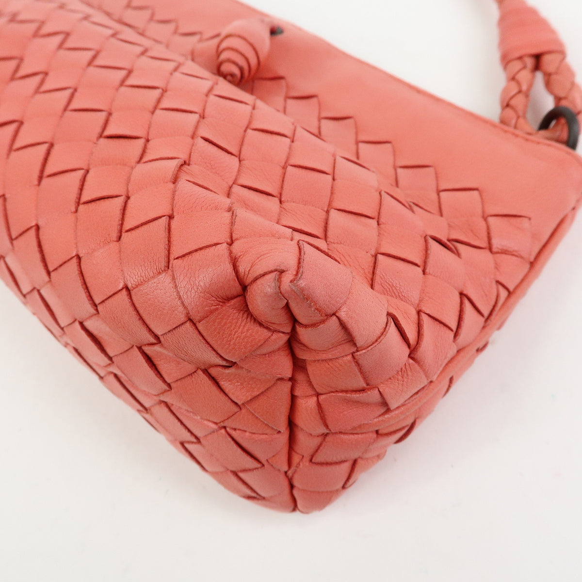 Bottega Veneta Shoulder Intrecciato Nappa, Pink, Leather, Shoulder Bag