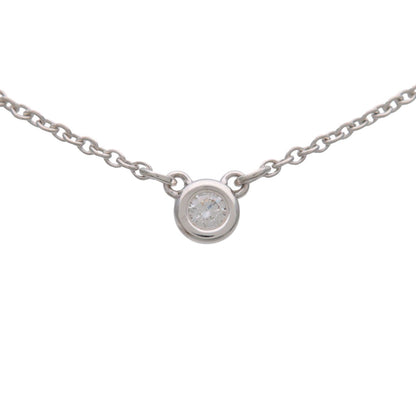 Tiffany & Co. Elsa Peretti Diamonds By The Yard Pendant Sterling Silver with Diamond, Silver, Sterling Silver, Necklace