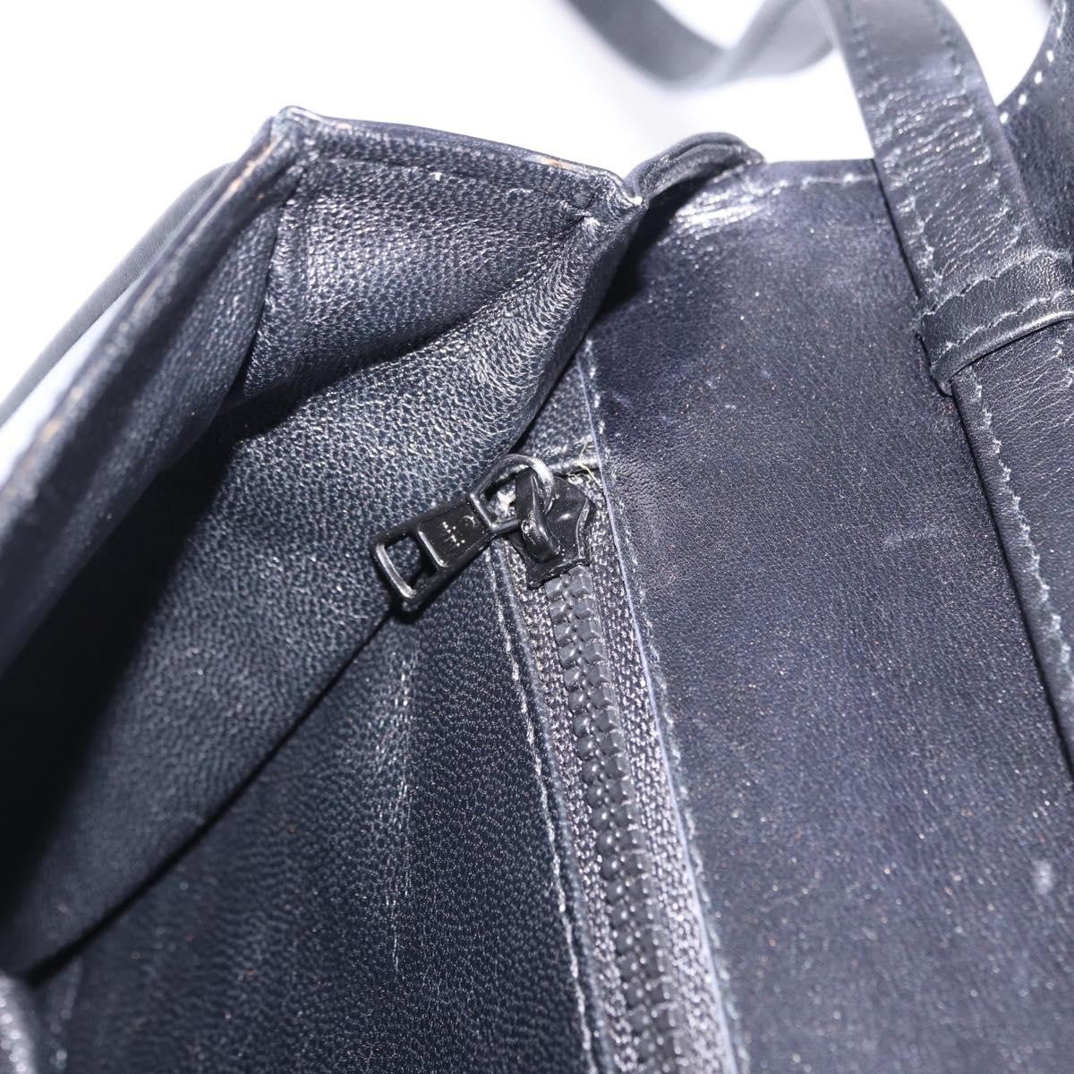 Bally Vintage Leather, Black, Leather, Shoulder Bag