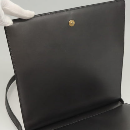 Gucci Shoulder Leather, Brown, Leather, Shoulder Bag