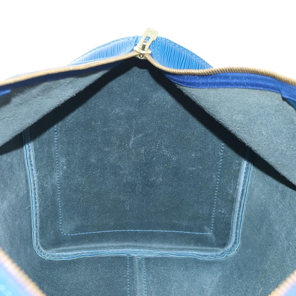 Louis Vuitton Keepall Epi Leather, Blue, Leather, Travel Bag