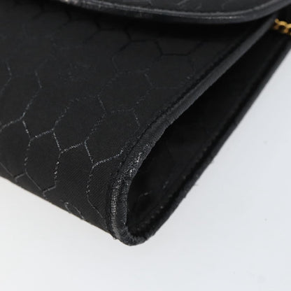 Christian Dior Vintage Honeycomb Canvas, Black, Canvas, Shoulder Bag