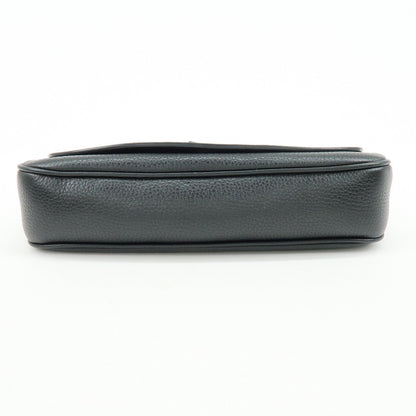 Gucci Soho Chain Leather, Black, Calfskin, Crossbody Bag