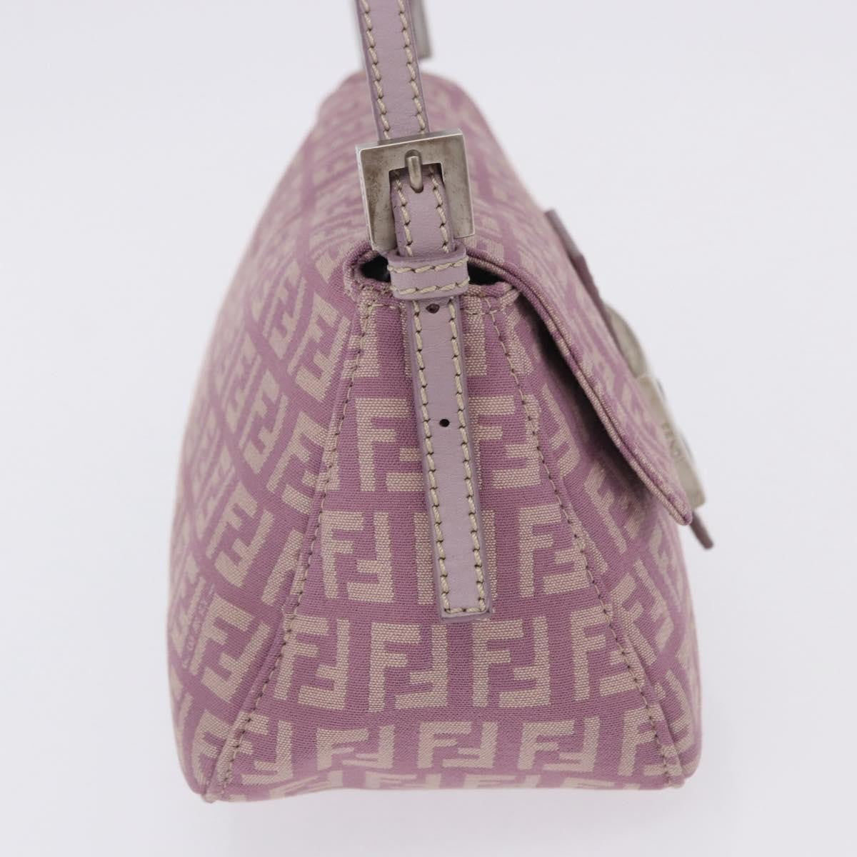 Fendi Baguette Zucchino Canvas, Purple, Canvas, Handbag