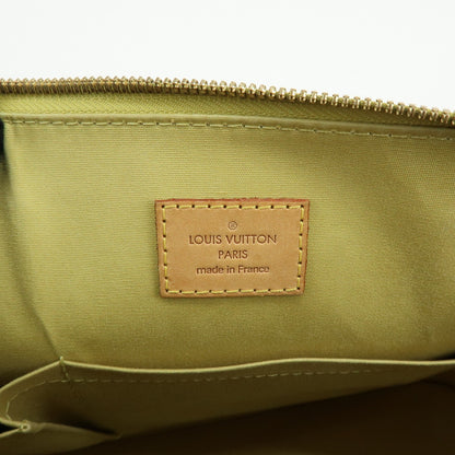 Louis Vuitton Alma Monogram Vernis, Green, Patent Leather, Handbag
