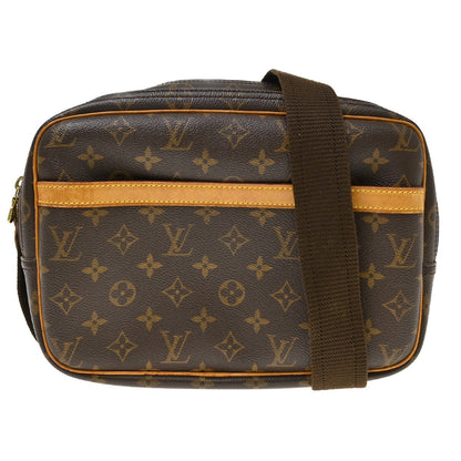 Louis Vuitton Reporter Monogram, Brown, Canvas, Shoulder Bag