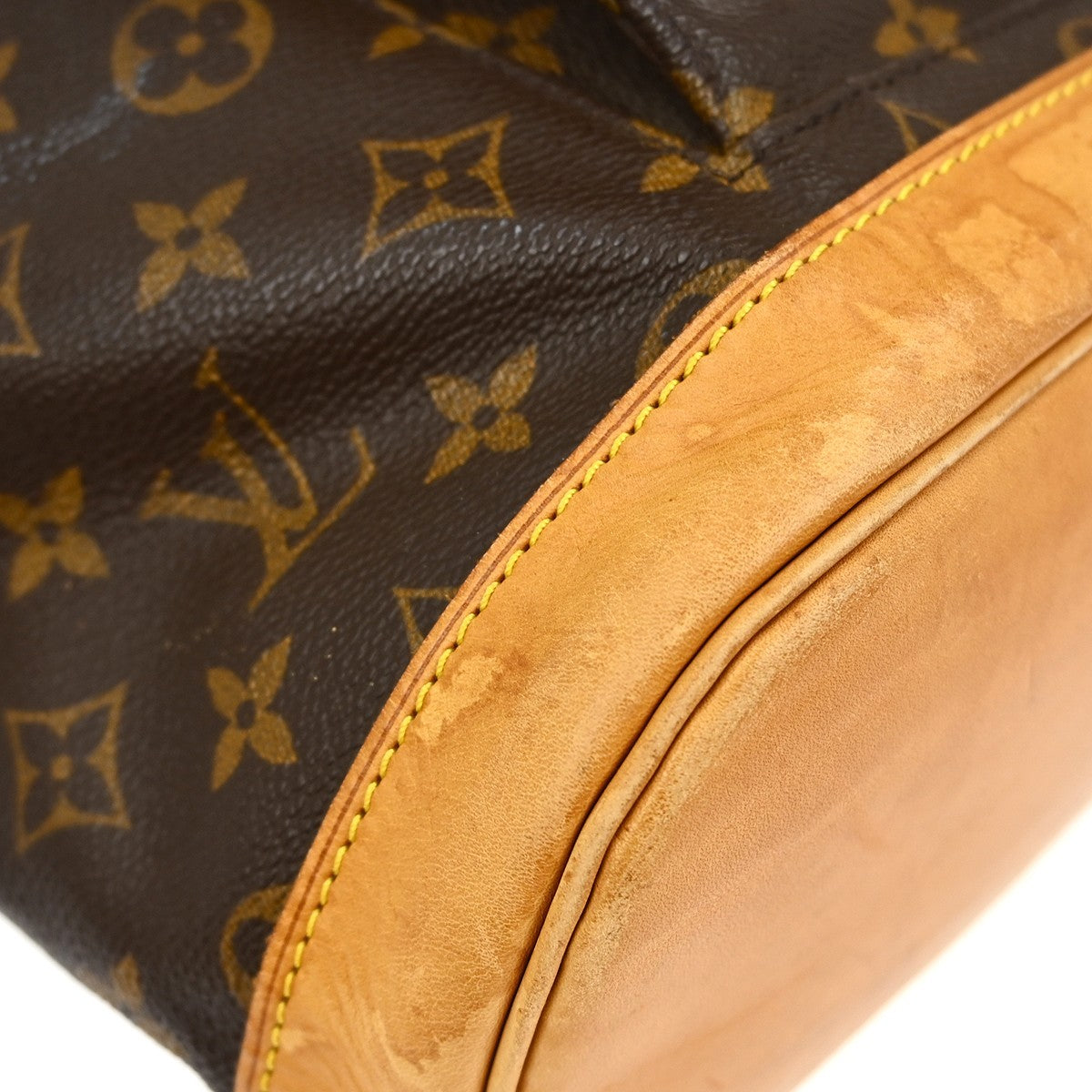 Louis Vuitton Vintage Montsouris Monogram Canvas, Brown, Canvas, Backpack