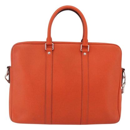 Louis Vuitton Porte-Documents Voyage Taiga Leather, Orange, Leather, Briefcase