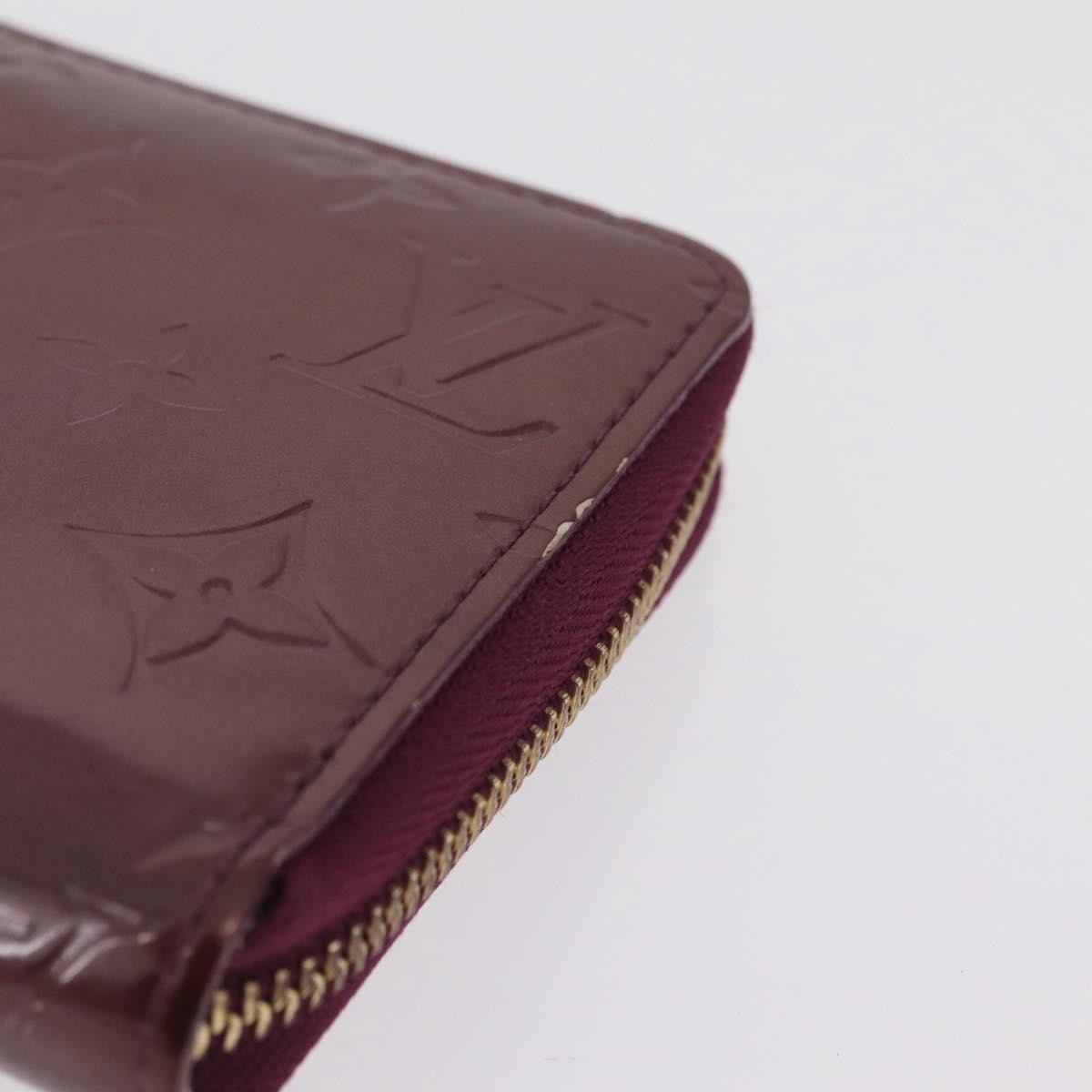 Louis Vuitton Zippy Monogram Vernis, Purple, Patent Leather, Wallet