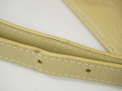 Saint Laurent Uptown Leather, Beige, Leather, Crossbody Bag
