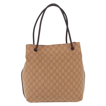 Gucci Vertical Tote GG Canvas, Orange, Canvas, Tote Bag
