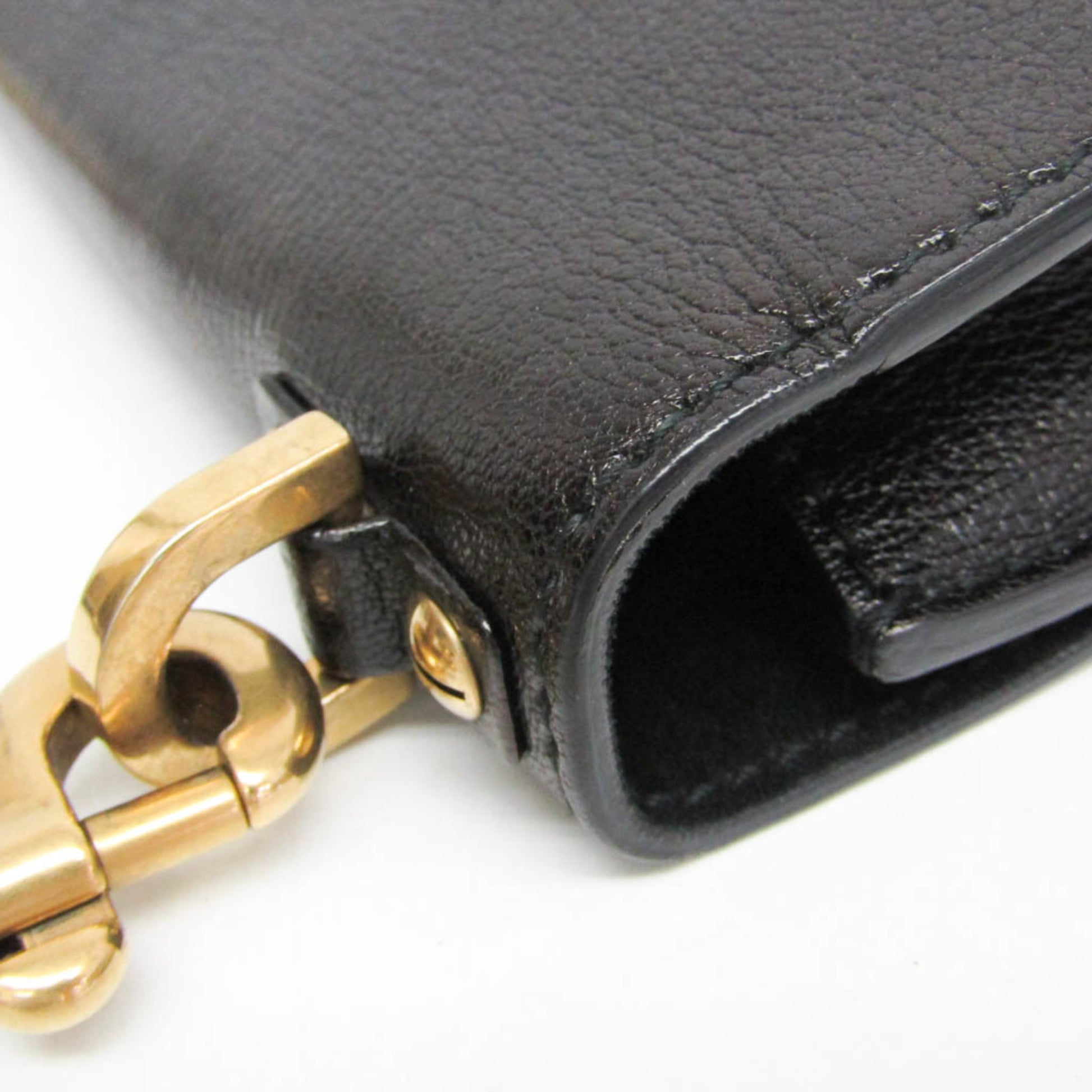 Christian Dior J'Adior Flap Leather, Black, Leather, Shoulder Bag