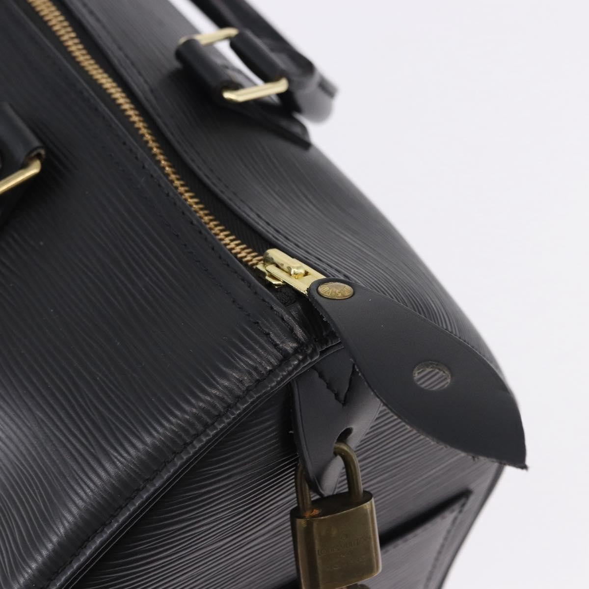Louis Vuitton Speedy Epi Leather, Black, Leather, Handbag