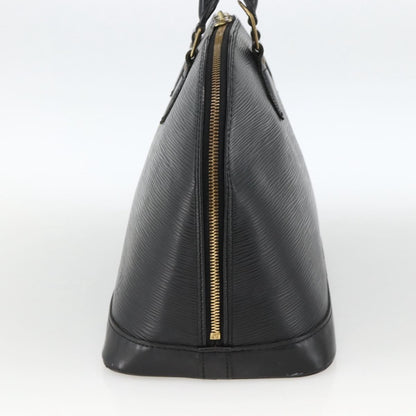 Louis Vuitton Alma Epi Leather, Black, Leather, Handbag