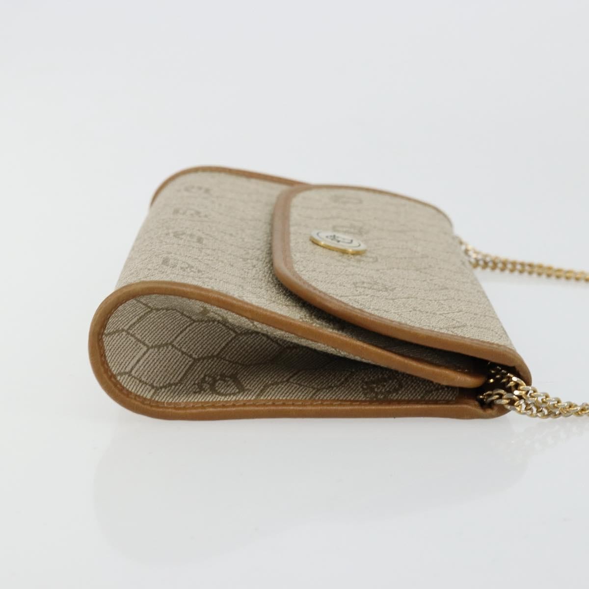 Christian Dior Vintage honeycomb clutch Canvas, Beige, Canvas, Clutch