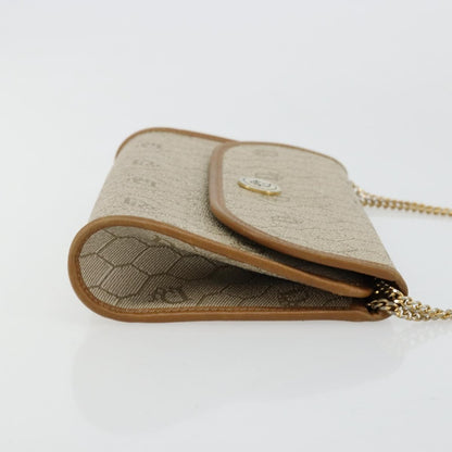 Christian Dior Vintage honeycomb clutch Canvas, Beige, Canvas, Clutch