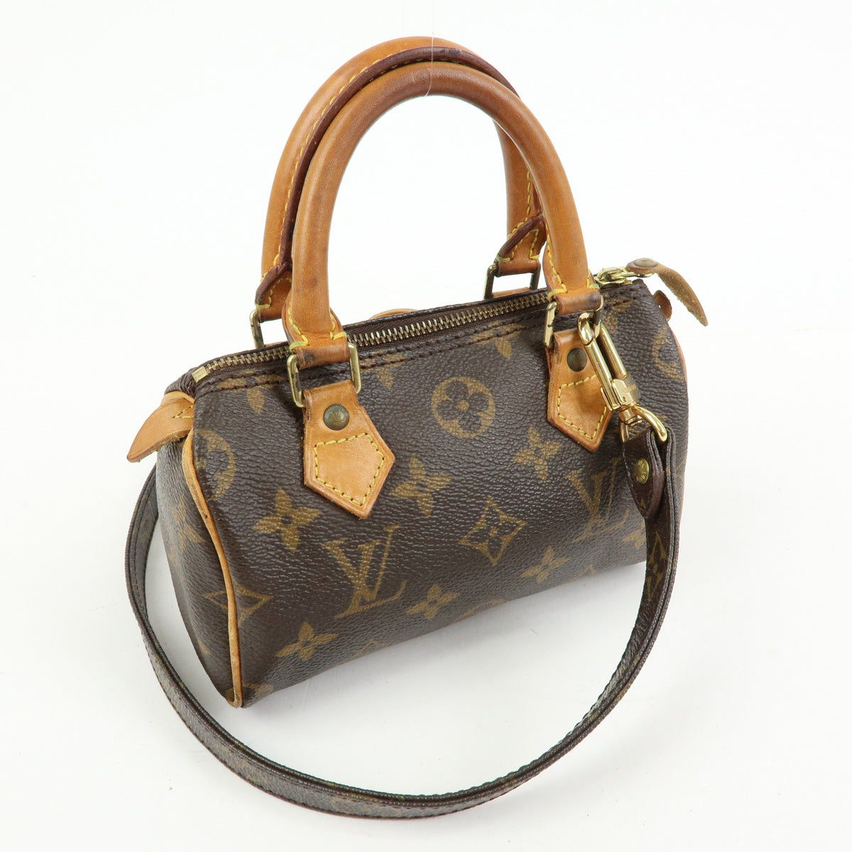 Louis Vuitton Speedy Mini HL Monogram Canvas, Brown, Canvas, Handbag