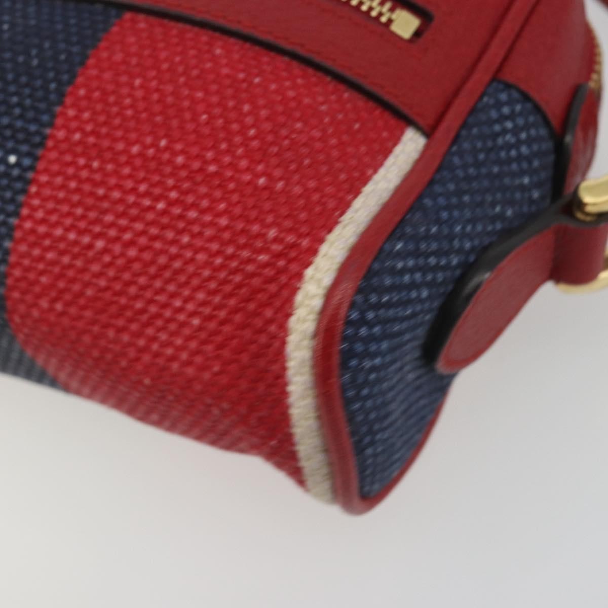 Gucci Ophidia Striped Canvas, Red, Canvas, Shoulder Bag