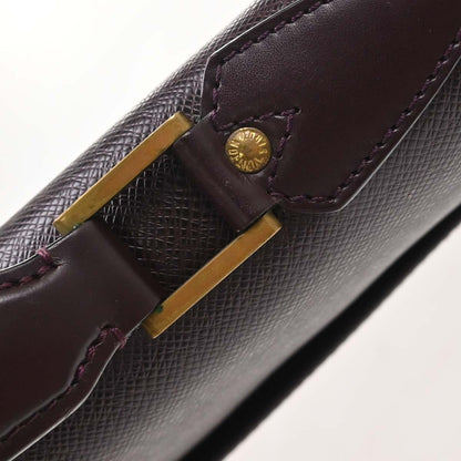 Louis Vuitton Serviette Moskova Taiga Leather, Purple, Leather, Briefcase