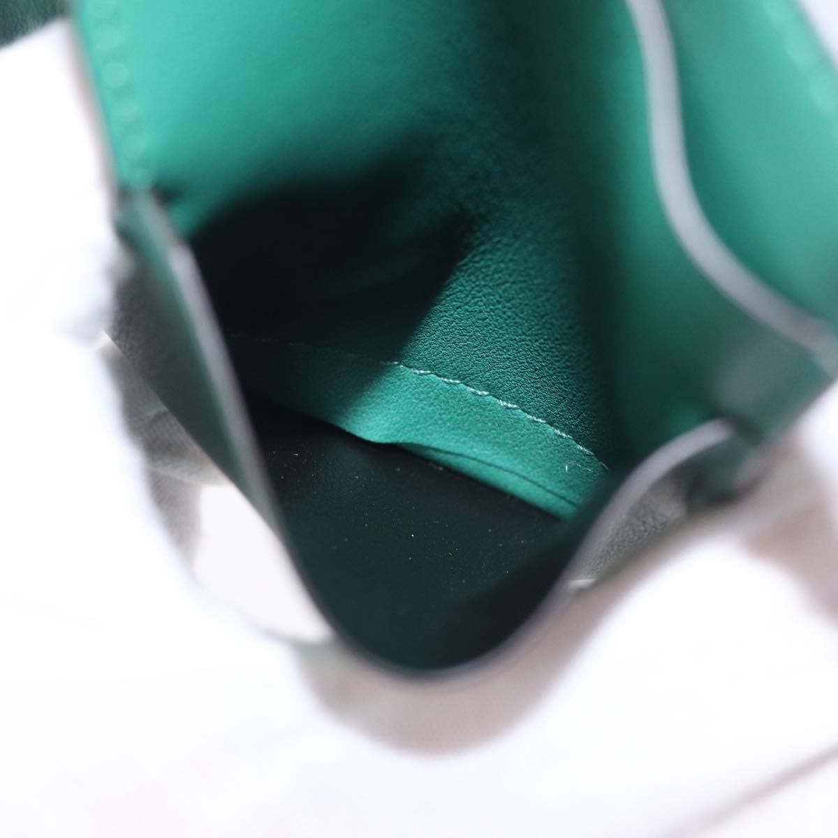 Cartier Coin Purse Must de Cartier Leather, Green, Leather, Wallet