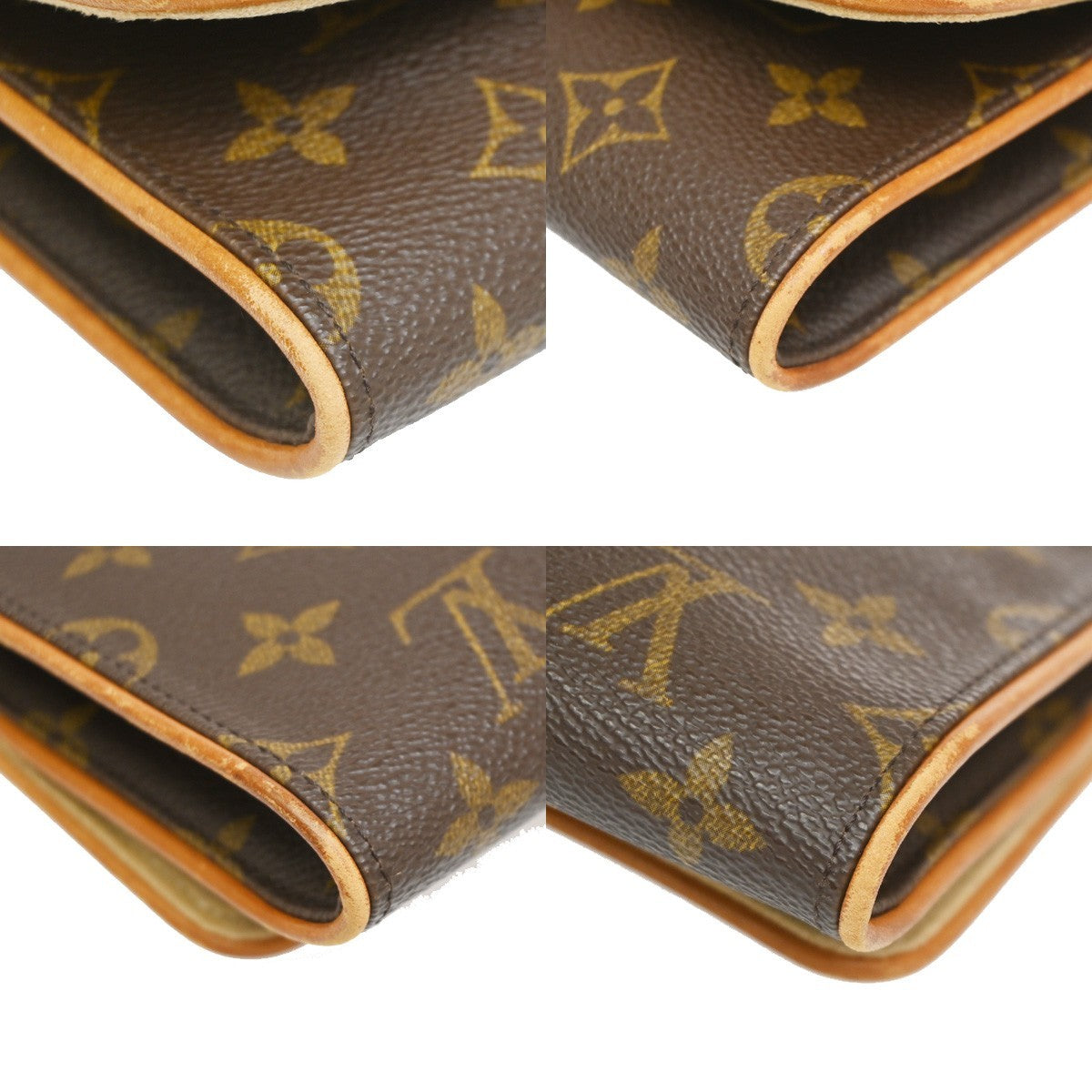 Louis Vuitton Twin Monogram Canvas, Brown, Canvas, Clutch