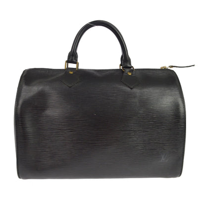 Louis Vuitton Speedy Epi Leather, Black, Leather, Handbag