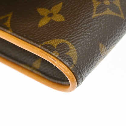 Louis Vuitton Twin Monogram Canvas, Brown, Canvas, Clutch