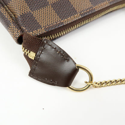 Louis Vuitton Pochette Accessoires Limited Edition Damier, Brown, Canvas, Clutch