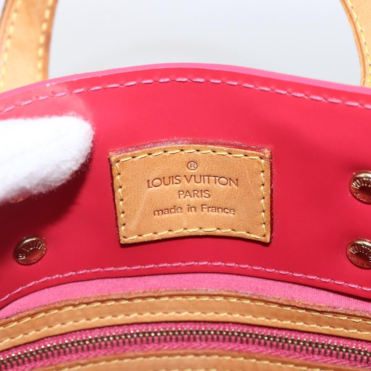 Louis Vuitton Reade Monogram Vernis, Pink, Patent Leather, Handbag