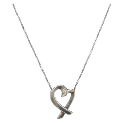 Tiffany & Co. Paloma Picasso Loving Heart Silver, Silver, Sterling Silver, Necklace
