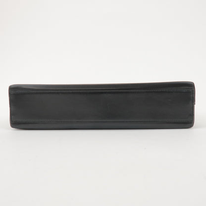 Salvatore Ferragamo Trifolio Leather, Black, Leather, Shoulder Bag