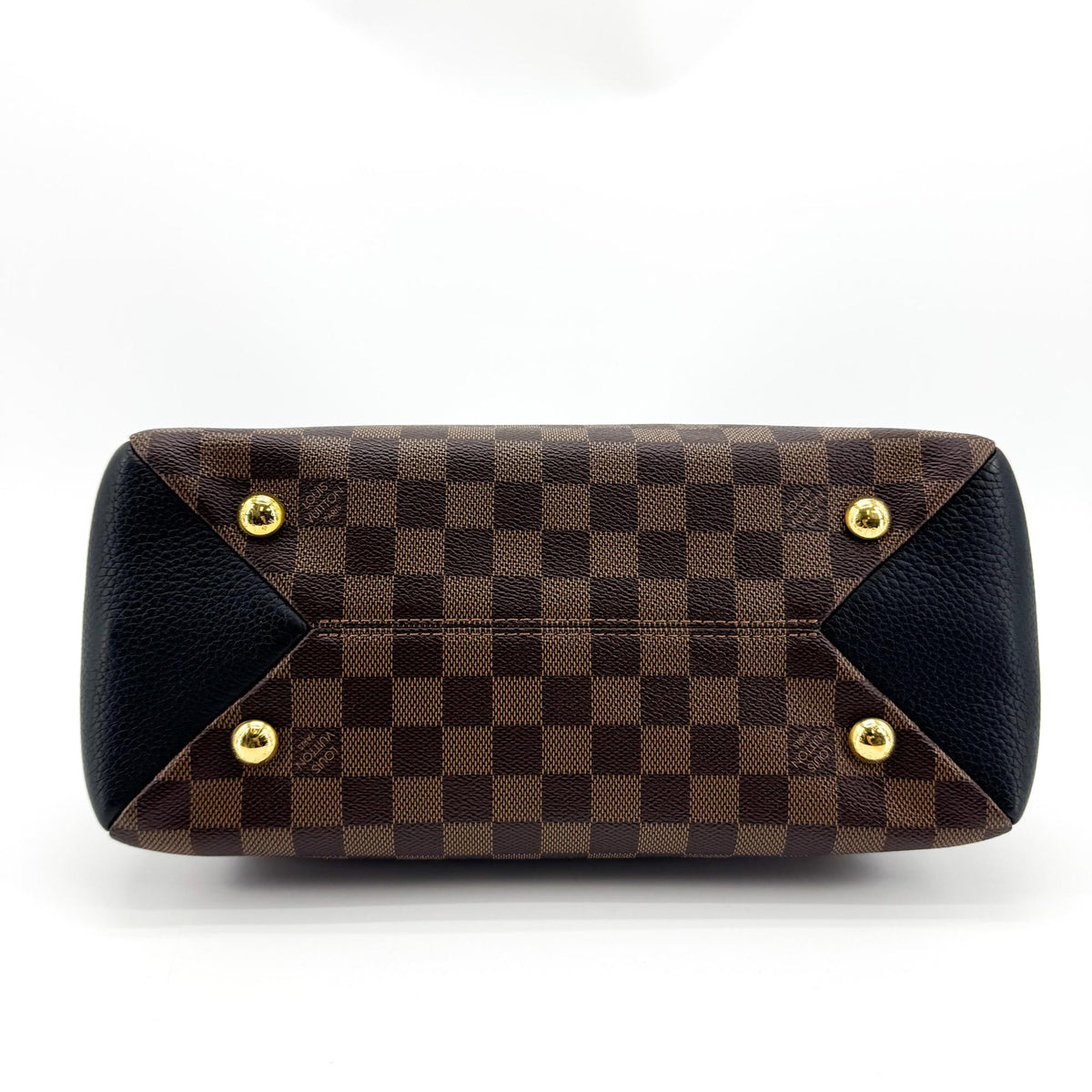 Louis Vuitton Brittany Damier, Brown, Canvas, Handbag