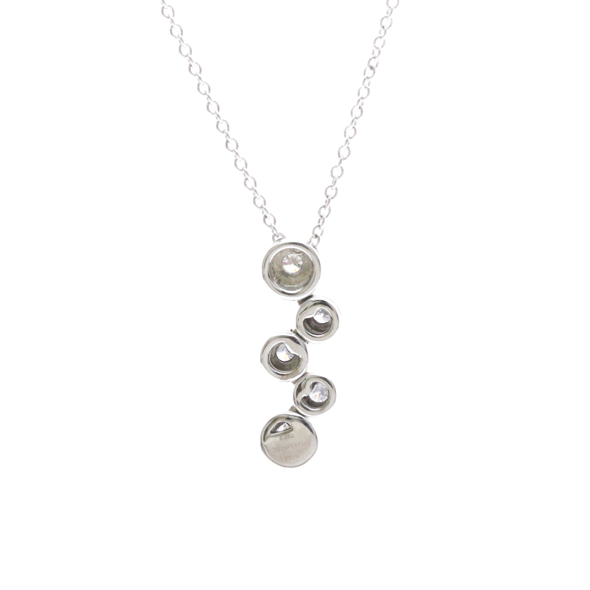Tiffany & Co. Bubble Pendant, Silver, Platinum, Necklace
