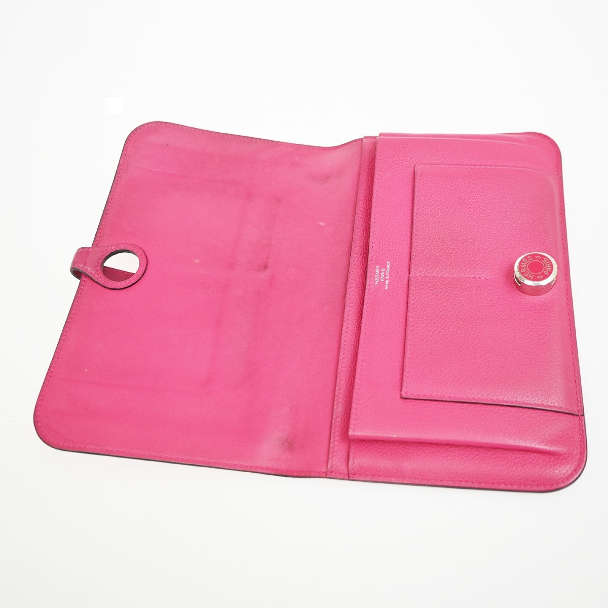 Hermes Dogon Duo Combined Leather, Pink, Leather, Wallet