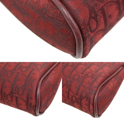 Christian Dior Vintage Trotter Canvas, Red, Canvas, Clutch