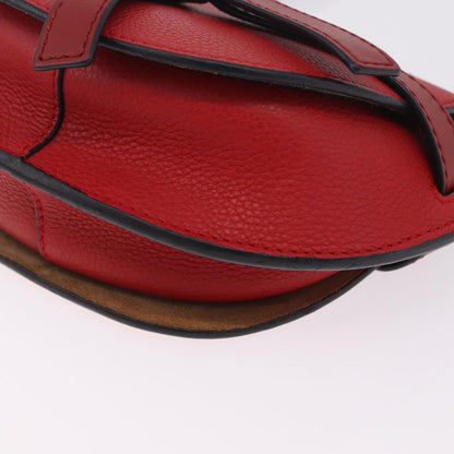 Loewe Metal Gate Leather, Red, Leather, Shoulder Bag