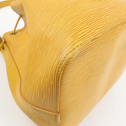 Louis Vuitton Petit Noe Epi Leather, Yellow, Leather, Handbag